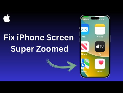 Fix Zoomed iPhone Screen 2025: Lock Screen Zoom Stuck | App Icons Supersize